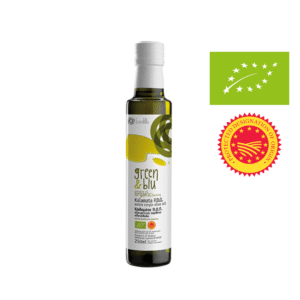 Ekologiškas Kalamata PDO ypač tyras alyvuogių aliejus - Green & Blu 250 ml