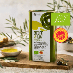 Ekologiškas Kalamata PDO ypač tyras alyvuogių aliejus - Green & Blu 3 L