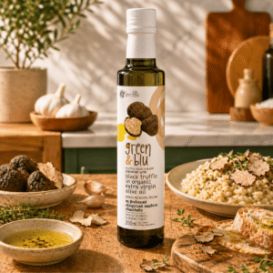 Ekologiškas alyvuogių aliejus su juodaisiais trumais - 250 ml