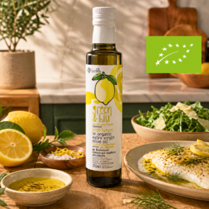 Ekologiškas ypač tyras alyvuogių aliejus su citrina - 250 ml