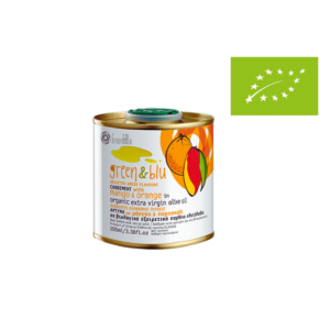 Ekologiškas ypač tyras alyvuogių aliejus su mango ir apelsinų skoniu - 100 ml