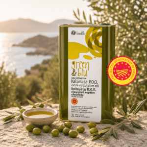 Kalamata PDO ypač tyras alyvuogių aliejus - Green & Blu 3 L