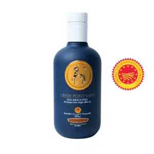 Premium Kalamata PDO ypač tyras alyvuogių aliejus - Greek Pony Farm 500 ml