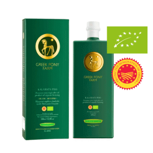Premium ekologiškas Kalamata PDO ypač tyras alyvuogių aliejus, dovanų dėžutė - Greek Pony Farm 500 ml