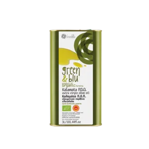 Ekologiškas KALAMATA PDO ypač tyras alyvuogių aliejus (EXTRA VIRGIN) 3L skardinė