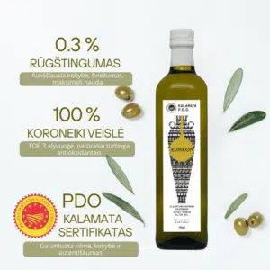 KALAMATA PDO ypač tyras alyvuogių aliejus (EXTRA VIRGIN) 750ml 'Elinikon'