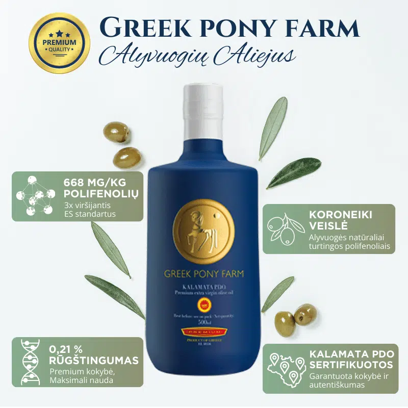 Premium alyvuogių aliejus Kalamata PDO