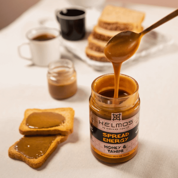 Medaus ir tahini natūralus energijos kremas 420g