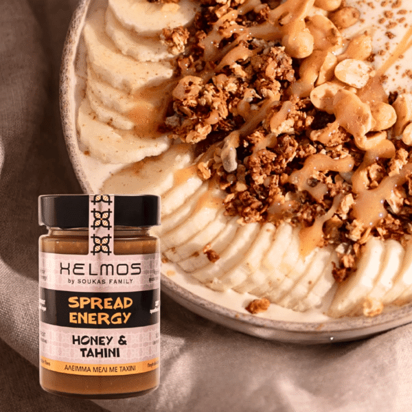Medaus ir tahini natūralus energijos kremas 420g