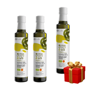 Ekologiškas KALAMATA PDO alyvuogių aliejus (3 x 250ml) - Pirk 2 + 1 DOVANA!