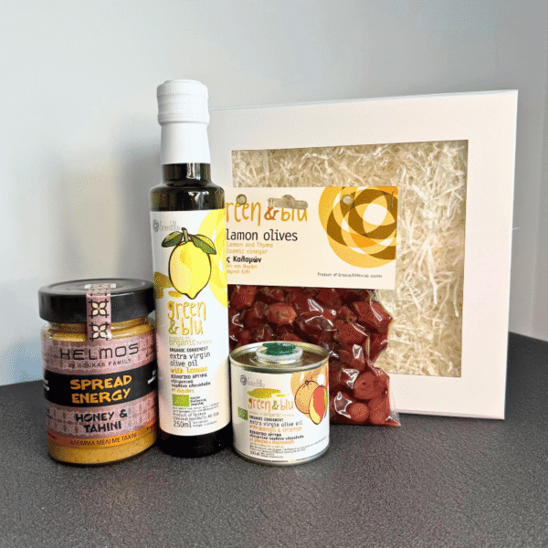 Dovanų dėžutė „Graikiškas Rytas“ (4 produktai)