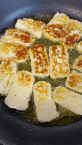 Kepamas halloumi suris alyvuogiu aliejuje