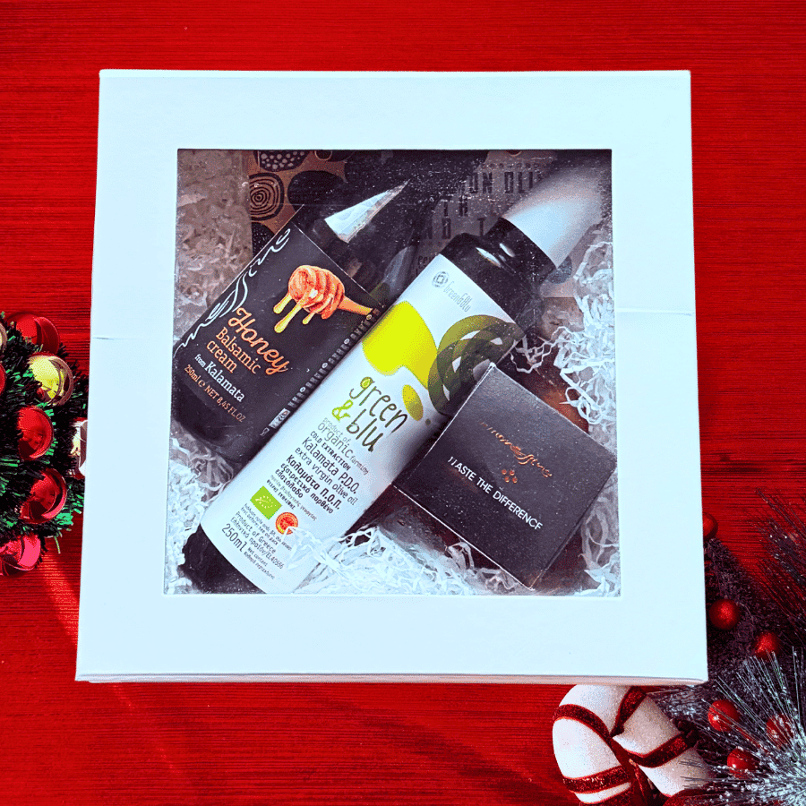 Dovanų dėžutė „Šventinė Gaiva iš Graikijos“ (4 produktai)