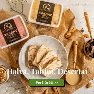 Chalva, tahini ir desertai