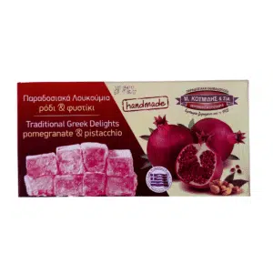 Tradicinis graikiškas desertas (loukoumi) su pistacijomis ir granatais 400g