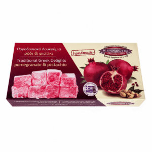 Tradicinis graikiškas desertas (loukoumi) su pistacijomis ir granatais 400g