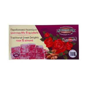 Tradicinis graikiškas desertas (loukoumi) su rožėmis ir migdolais 400g