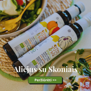 Alyvuogių aliejus su skoniais
