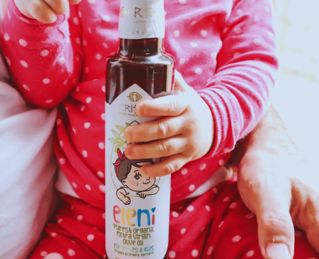 Ekologiškas ypač tyras alyvuogių aliejus vaikams 250 ml – Critida Eleni for Kids (Kreta, 100% Koroneiki)