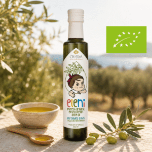 Ekologiškas ypač tyras alyvuogių aliejus vaikams ir šeimai – Critida Eleni for Kids 250 ml (Kreta)
